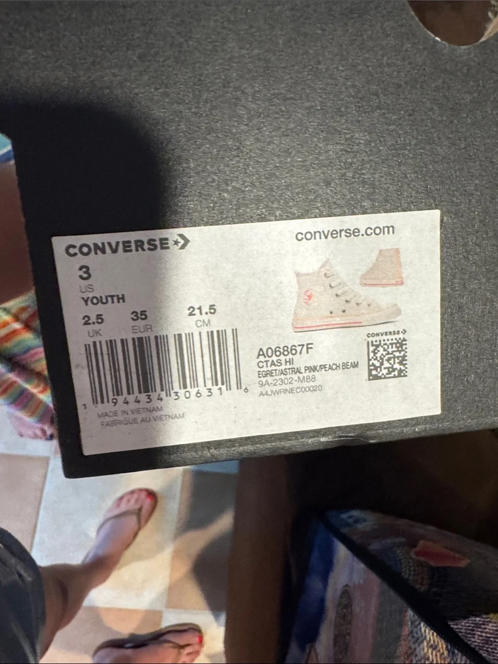 Converse cream high